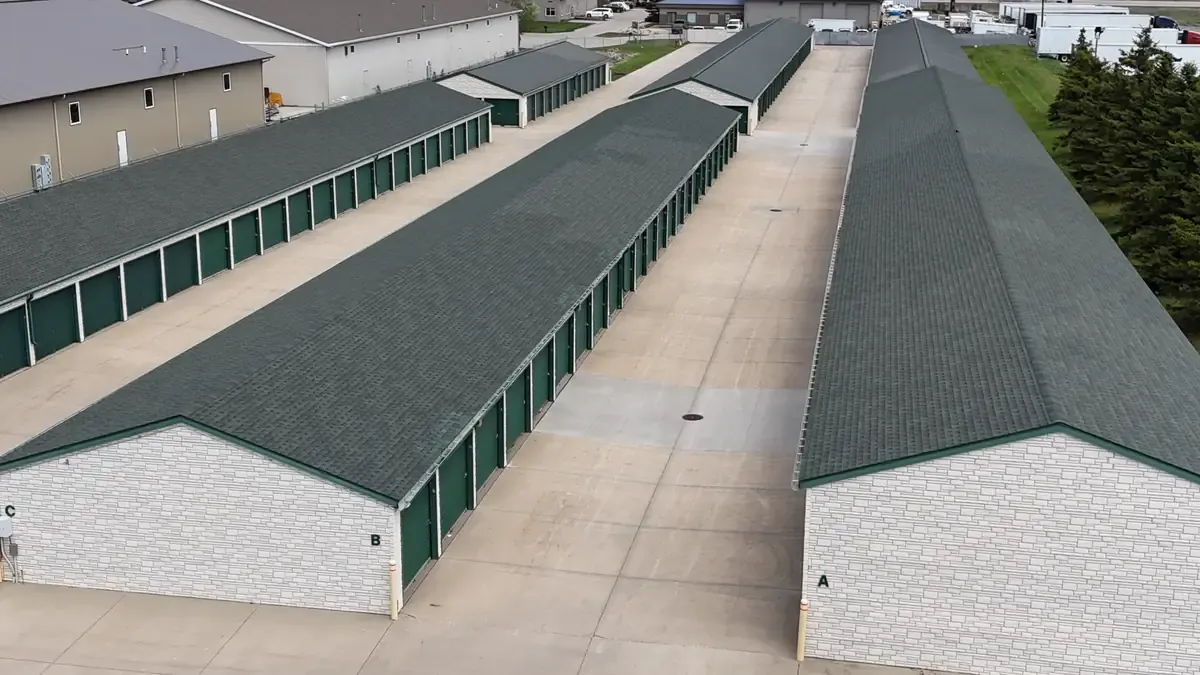Storage units with roll up doors